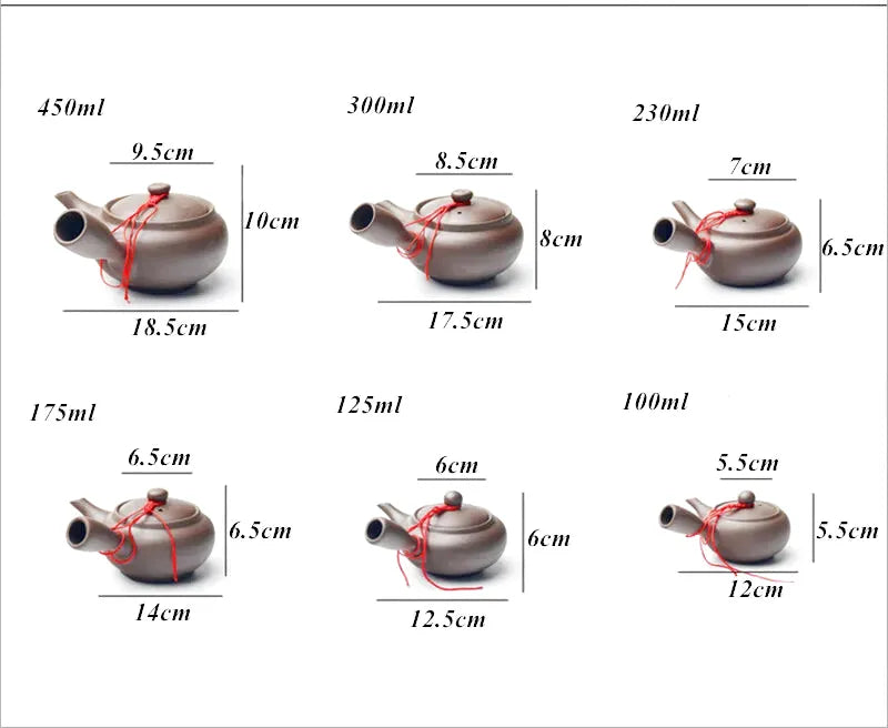 Théière Akiko – Théière japonaise en argile violette (100 ml – 450 ml)