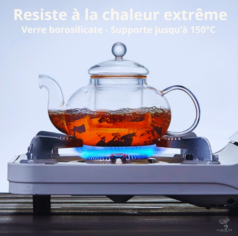 Théière Clara –  Théière en verre transparente | Verre Borosilicate & Infuseur Inox
