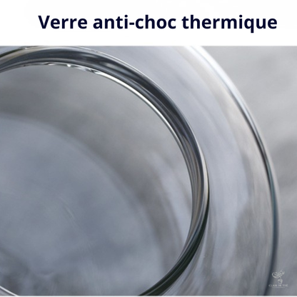 Théière Sakura – Théière en verre borosilicate transparente (800ml-1L)