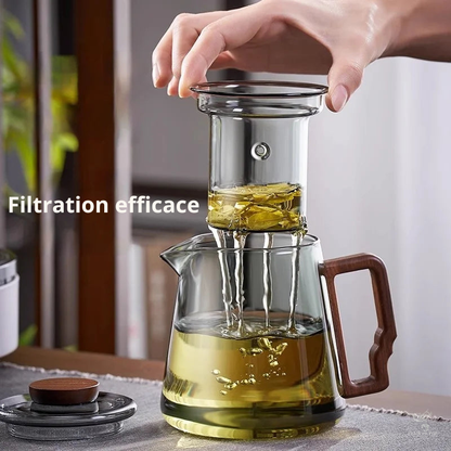 Théière Noémie – Théière en verre borosilicate double paroi (620ml)