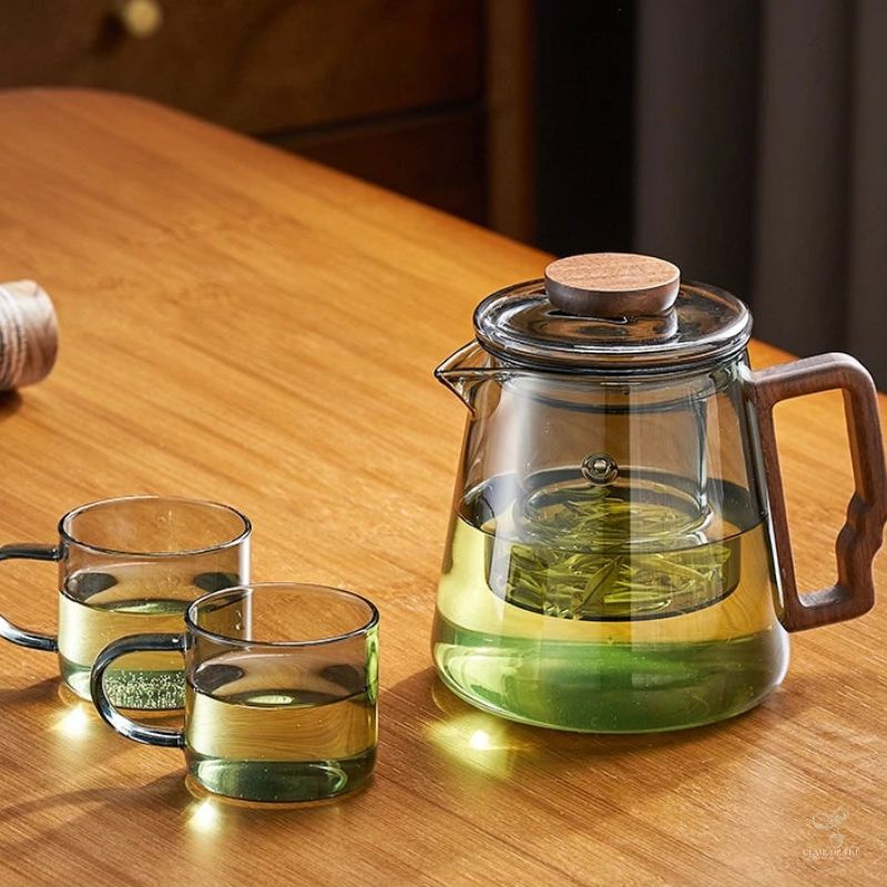 Théière Noémie – Théière en verre borosilicate double paroi (620ml)