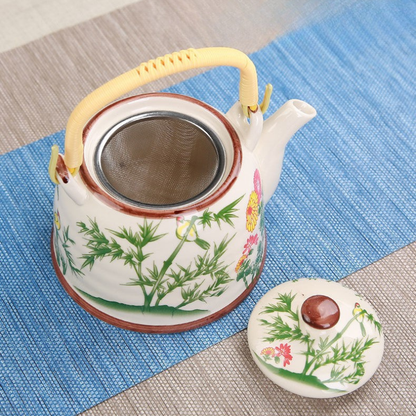 Théière Calliope – Théière en porcelaine florale (900 ml)