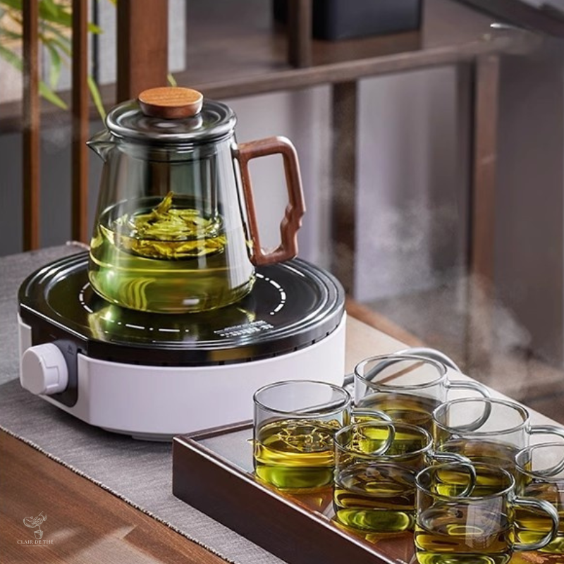 Théière Noémie – Théière en verre borosilicate double paroi (620ml)