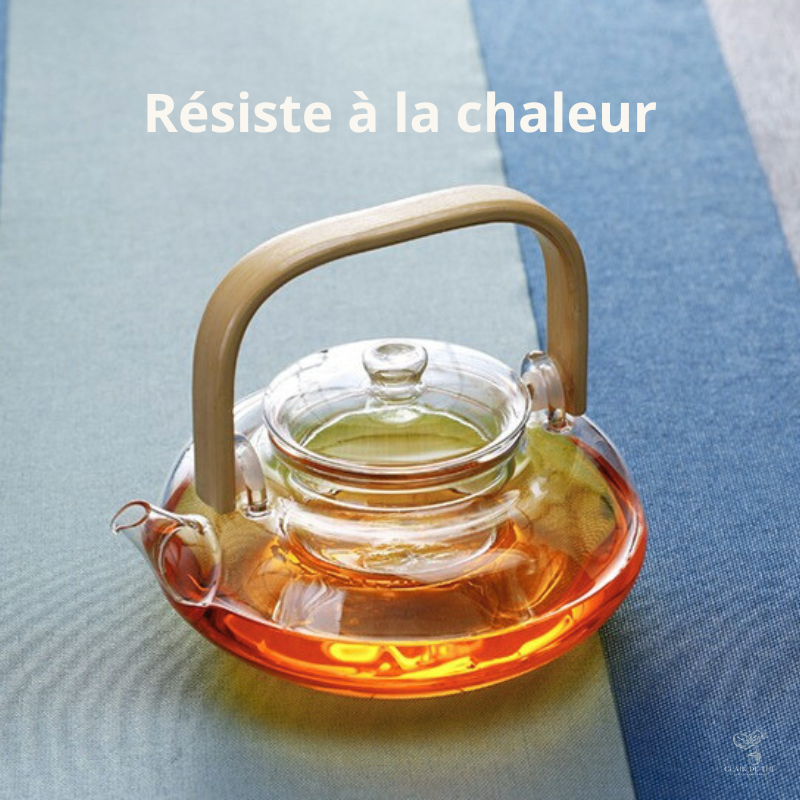 Théière Sakura – Théière en verre borosilicate transparente (800ml-1L)