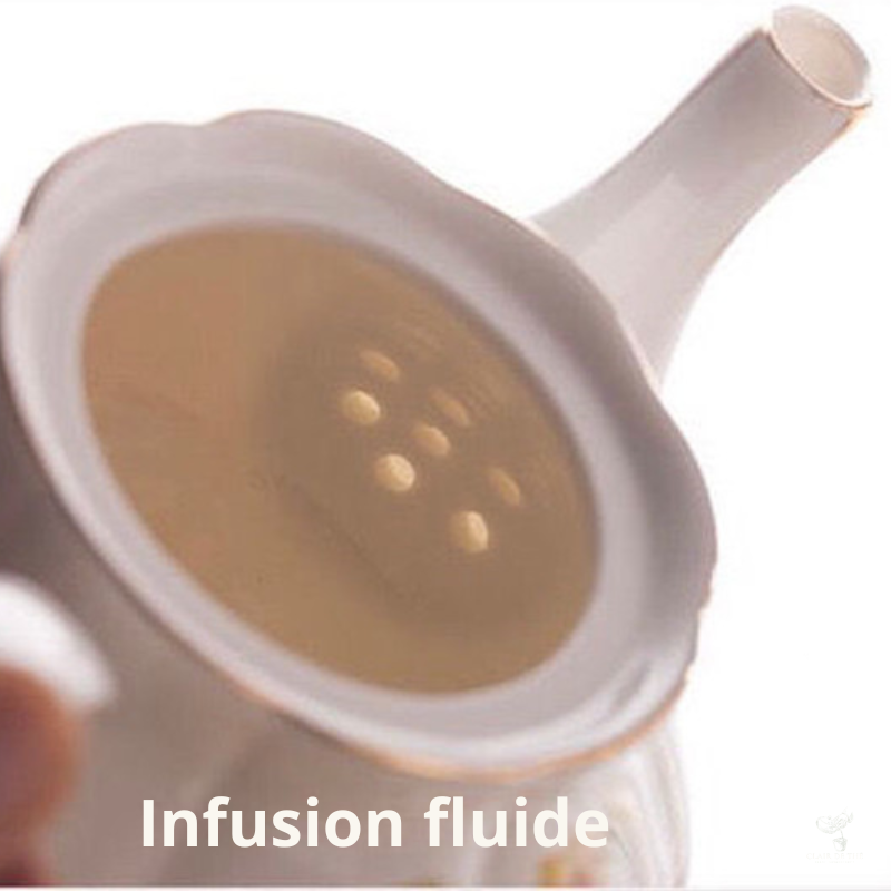 Théière Séraphina – Théière en porcelaine fine fleurie (400 ml)