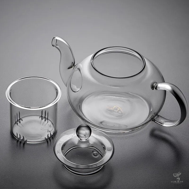 Théière Clara –  Théière en verre transparente | Verre Borosilicate & Infuseur Inox