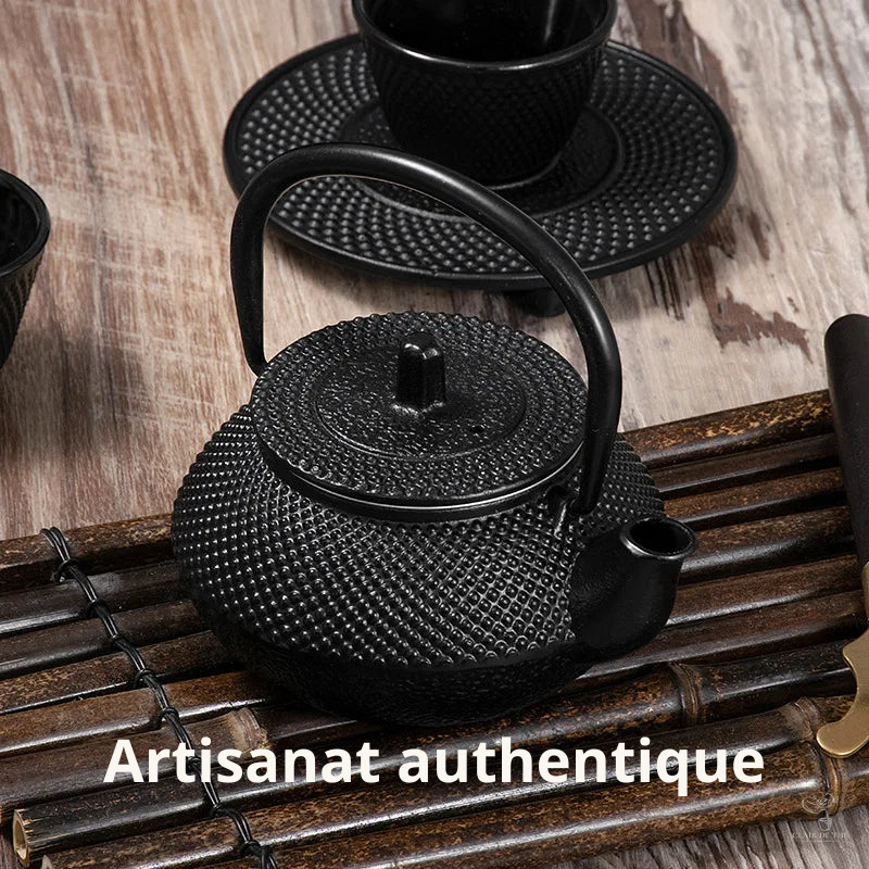 Théière Misaki – Théière japonaise en fonte noire (300 ml)