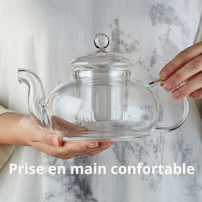 Théière Clara –  Théière en verre transparente | Verre Borosilicate & Infuseur Inox