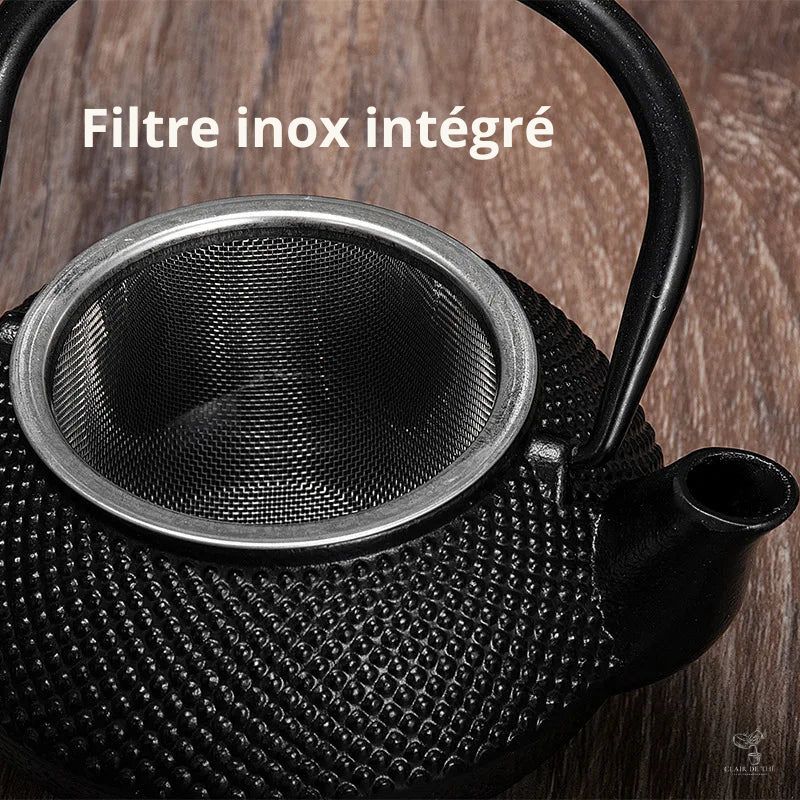 Théière Misaki – Théière japonaise en fonte noire (300 ml)