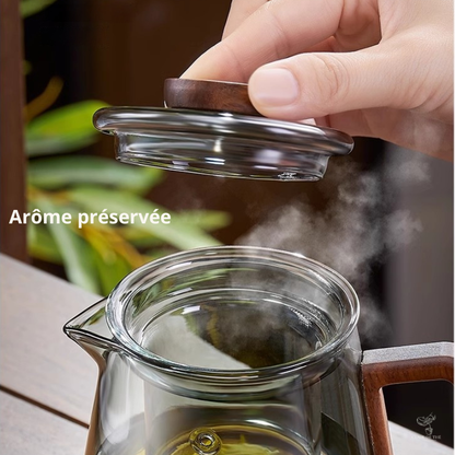 Théière Noémie – Théière en verre borosilicate double paroi (620ml)