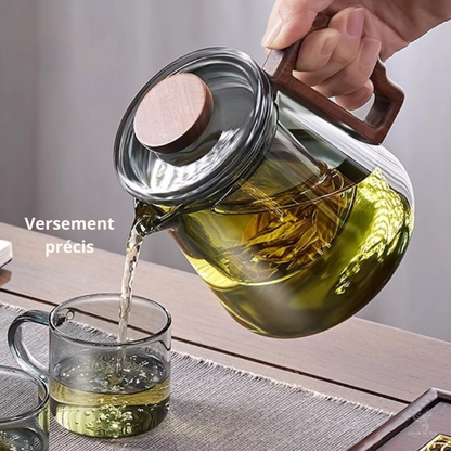 Théière Noémie – Théière en verre borosilicate double paroi (620ml)