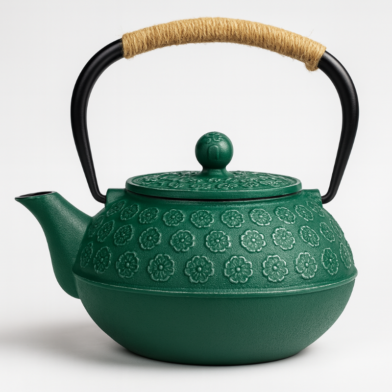 Théière Hana – Théière japonaise en fonte avec motif Sakura (900 ml)