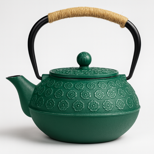 Théière Hana – Théière japonaise en fonte avec motif Sakura (900 ml)