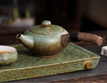 Théière Wabi Sabi – Théière en céramique émaillée artisanale (250 ml)