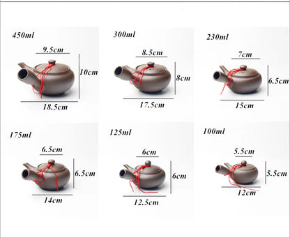 Théière Akiko – Théière japonaise en argile violette (100 ml – 450 ml)