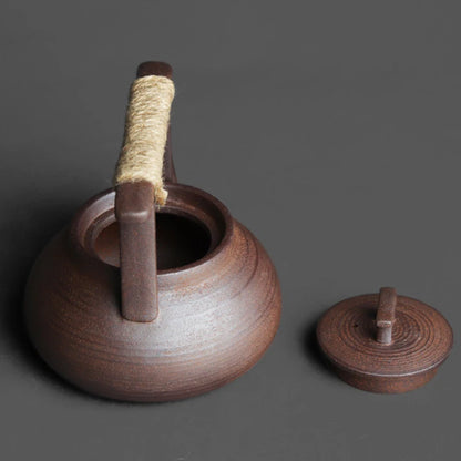 Théière Kyōro – Théière japonaise en céramique rustique (350 ml)