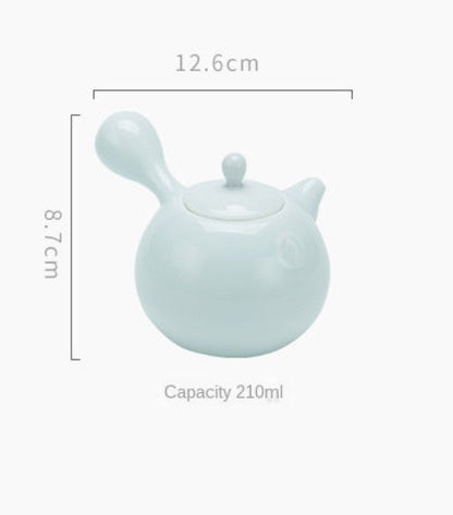 Théière Shiro Hana – Théière japonaise en céladon blanc (210 ml)