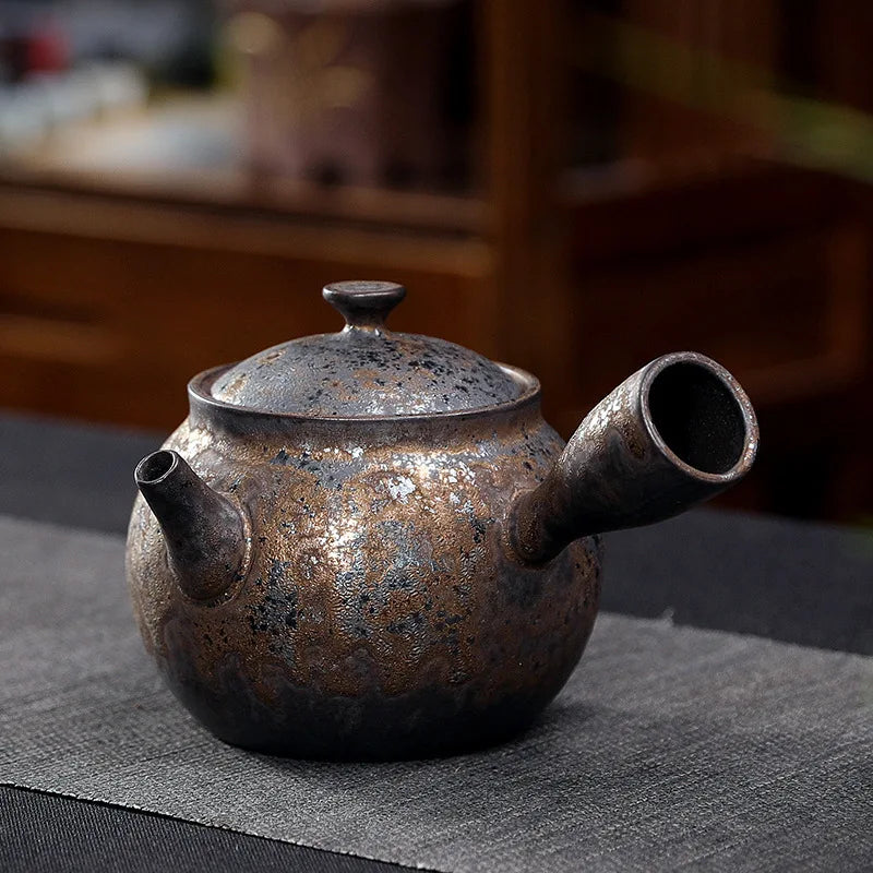 Théière Kuro Yoko – Théière japonaise kyusu en céramique (350 ml)