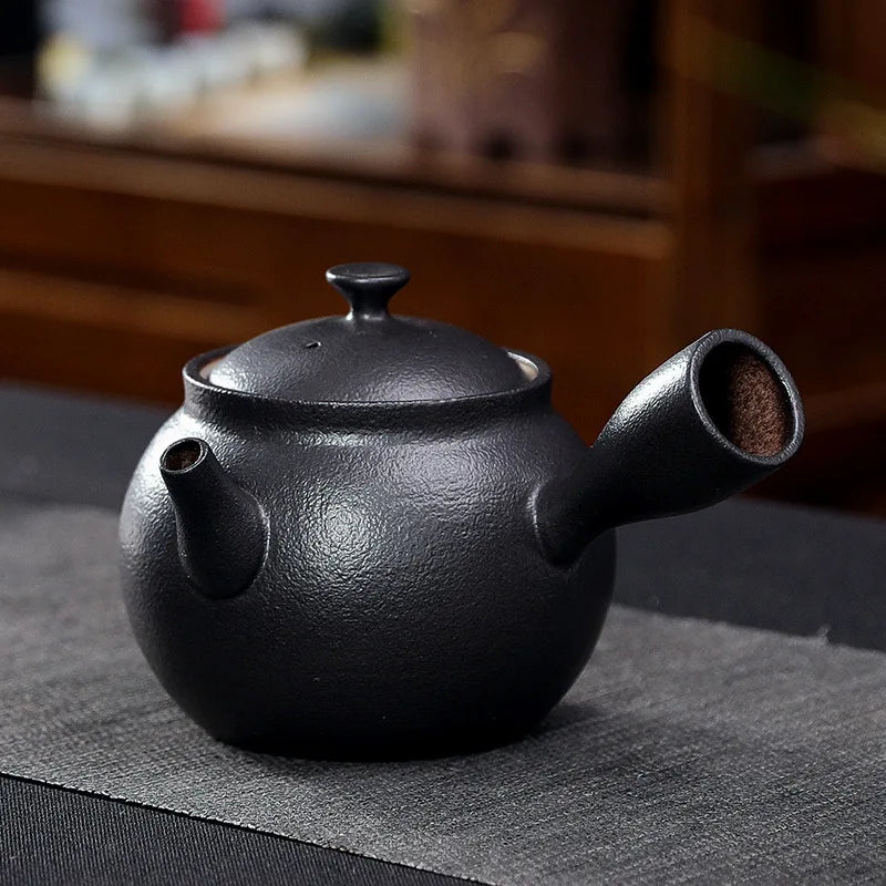 Théière Kuro Yoko – Théière japonaise kyusu en céramique (350 ml)