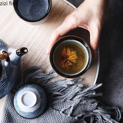 Théière Sakana – Théière japonaise en céramique vintage (800 ml)