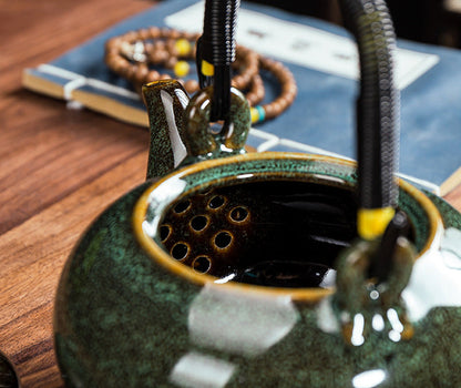 Théière Aokiri – Théière en céramique Tiannmu artisanale (650 ml)