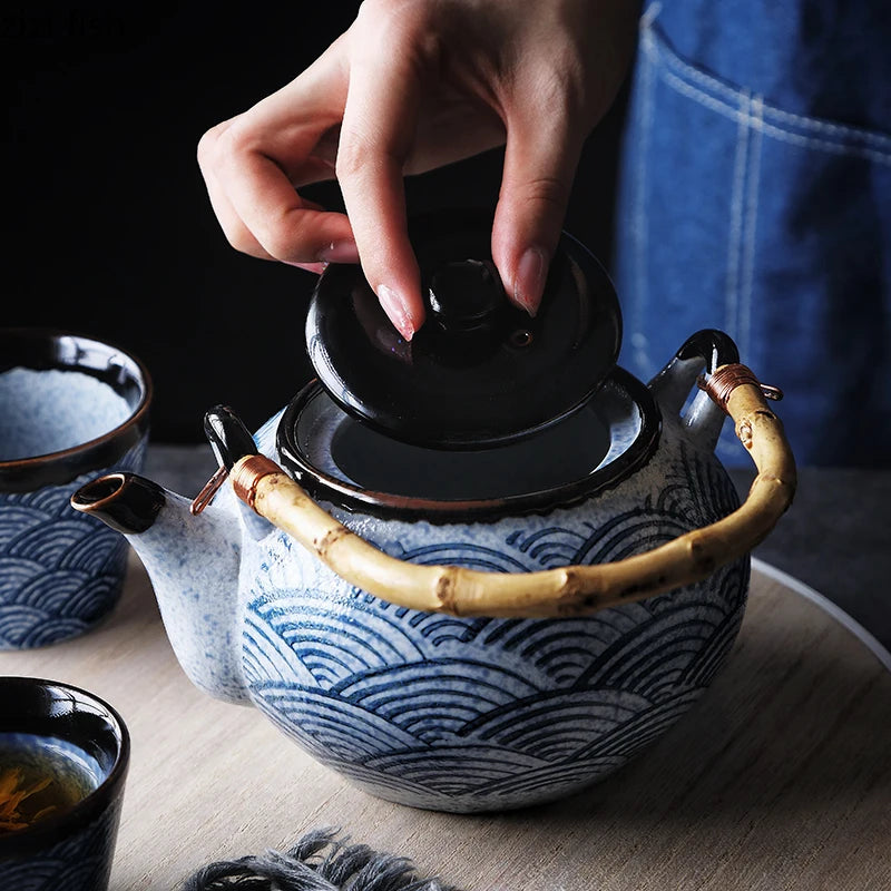 Théière Sakana – Théière japonaise en céramique vintage (800 ml)