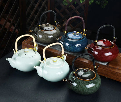 Théière Sage – Théière en céramique émaillée artisanale (500 ml)