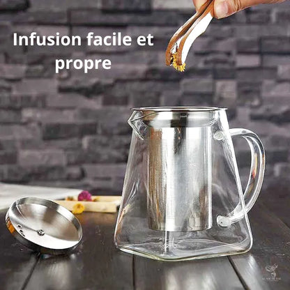 Coffret à thé Teabloom - Résistant à la chaleur+ Théière en verre sans
