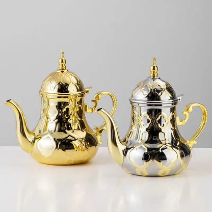 Théière Amira, finition Or & Argent