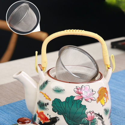 Théière Calliope en porcelaine émaillée, vue supplémentaire