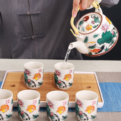 Théière Calliope en porcelaine émaillée, vue supplémentaire