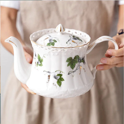 Théière Célestine en porcelaine émaillée, vue supplémentaire