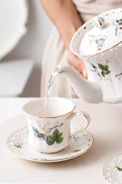Théière Célestine en porcelaine émaillée, vue supplémentaire