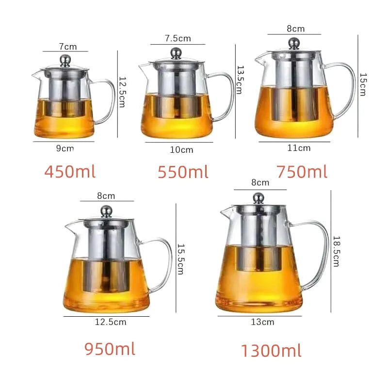 Théière Élise en verre borosilicate, vue supplémentaire
