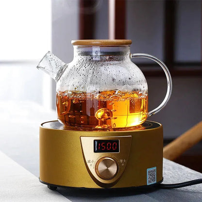 Théière Inès – Théière en verre borosilicate transparente (1L-1.8L)