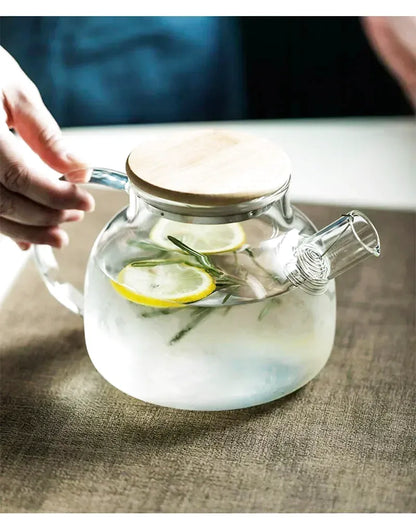 Théière Inès – Théière en verre borosilicate transparente (1L-1.8L)