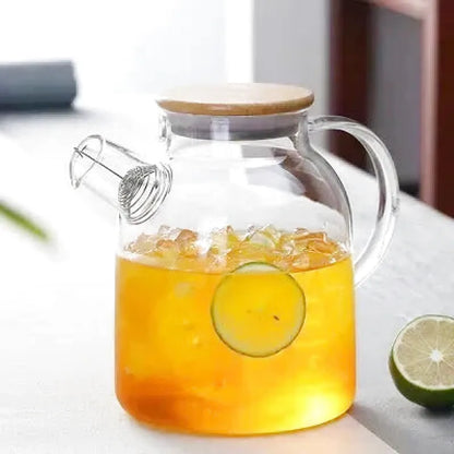 Théière Inès – Théière en verre borosilicate transparente (1L-1.8L)