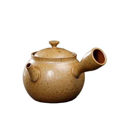 Théière Kuro Yoko en céramique, style Kyusu, inspiration japonaise