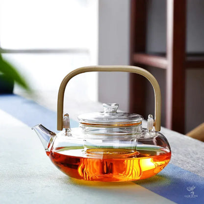 Théière Sakura – Théière en verre borosilicate transparente (800ml-1L)