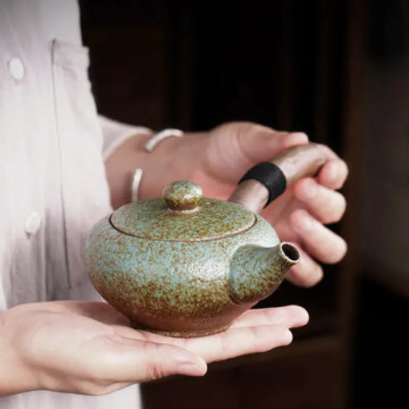Théière Wabi Sabi, coloris vert