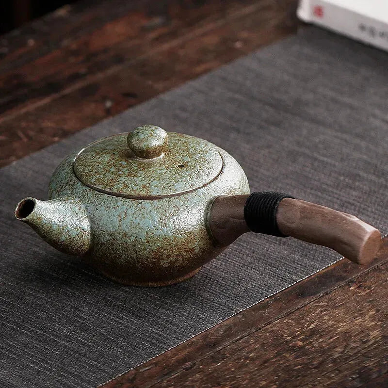 Théière Wabi Sabi, coloris vert