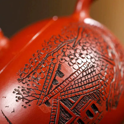 Théière Xishi Zisha – Théière en céramique d’argile violette Yixing (100 ml)