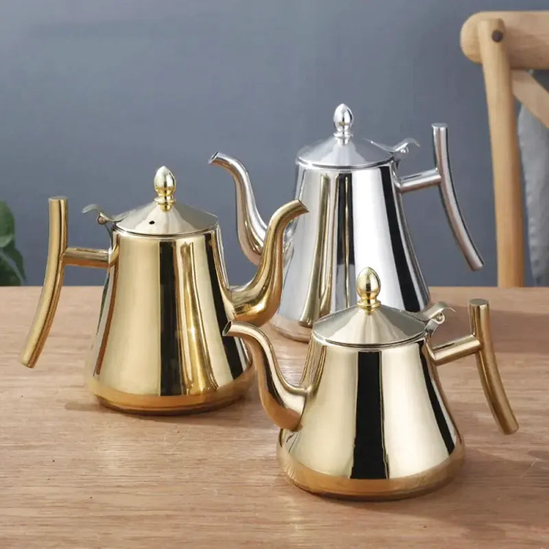 Théière Zahra, finition argent, 1 L