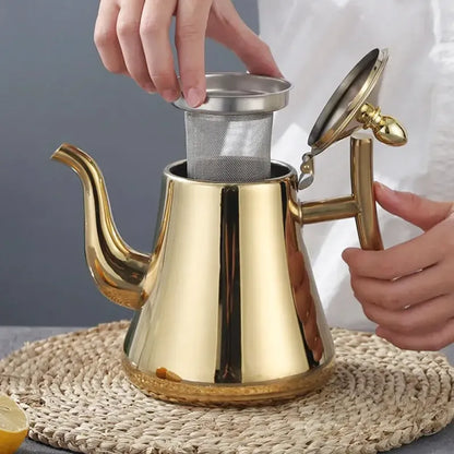 Théière Zahra, finition argent, 1 L