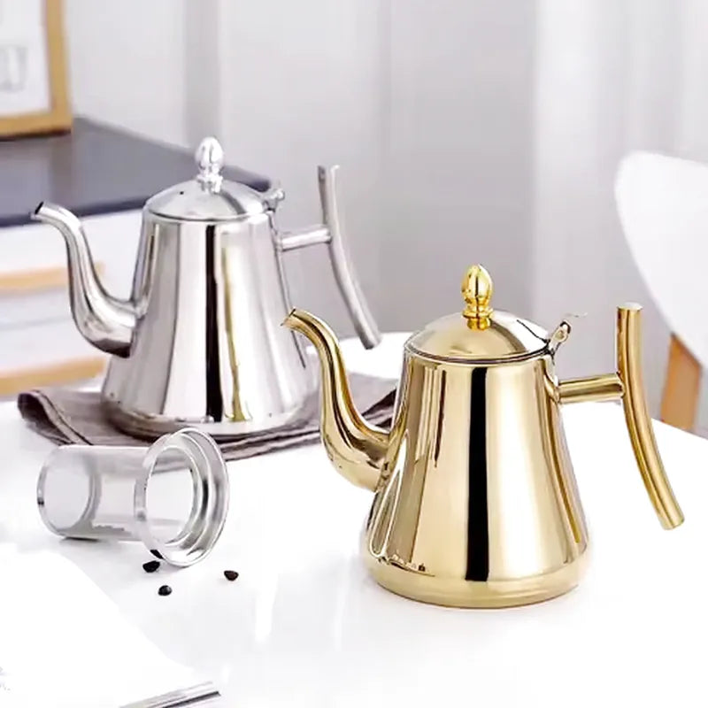 Théière Zahra – Grande théière marocaine à induction (1 L – 1,5 L)