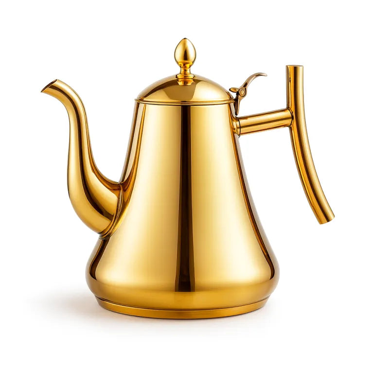 Théière Zahra – Grande théière marocaine à induction (1 L – 1,5 L)