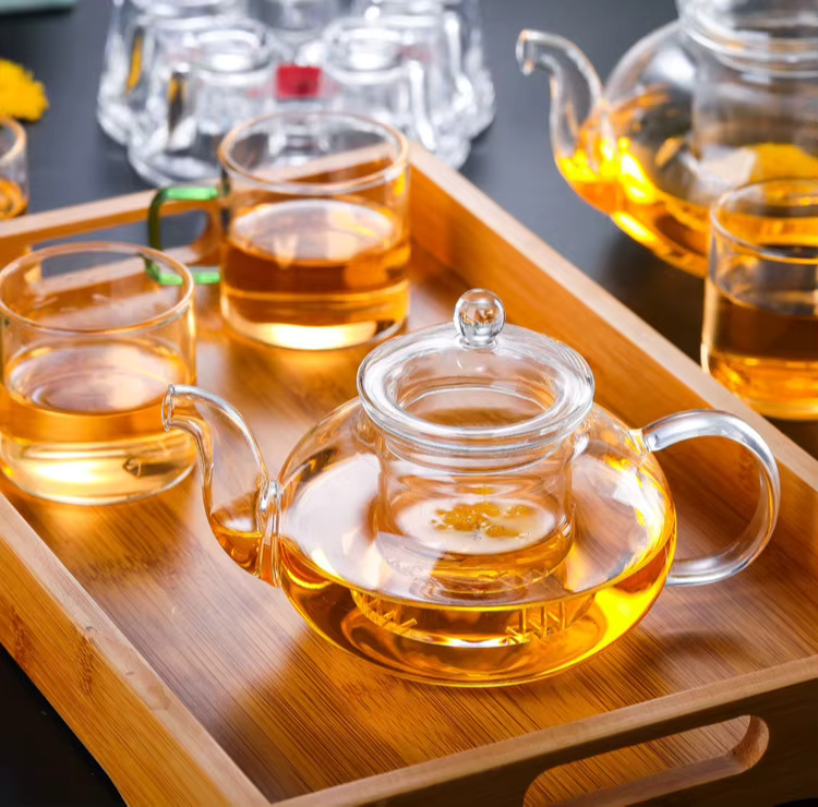 Théière Verre avec Infuseur et Manche Bois, Séparation Eau/Thé, Design Artisanal, Transparente, Pratique pour Infusion Label - Maison Théière Verre avec Infuseur et Manche Bois, Séparation Eau/Thé, Design Artisanal, Transparente, Pratique pour Infusion Label - Maison